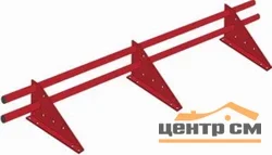 Снегозадержатель трубчатый Optima на 3-х опорах PE, L=3 м RAL 7004 (сигнально-серый)