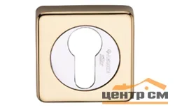 Накладка квадратная под евроцилиндр ARCHIE SILLUR CL-C P.GOLD золото