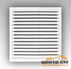 Решетка вентиляционная вытяжная с наклонными фиксированными жалюзи АБС 350х350, ЭРА
