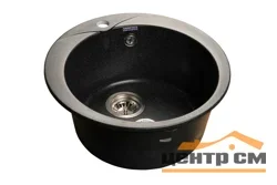 Мойка композитная GRANFEST Rondo d480 Черный круглая