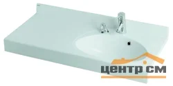 Раковина AQUATON ОТЕЛЬ 3/1000 правая с навесом, цвет белый