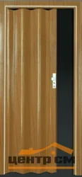 Дверь пластиковая Майами-стиль (глухая), раздвижная "гармошка" (840*2020мм) миланский орех