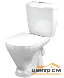 Унитаз-компакт Ст.ОСКОЛ РАДУГА белый косой выпуск н/п тарельчатая чаша, Стандарт