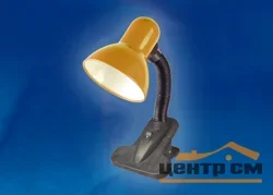 Лампа настольная на прищепке Uniel TLI-202 оранжевый, 60W Е27 (пакет)