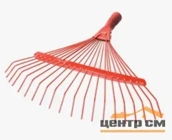 Грабли веерные проволочные 18 зуб. порошковый окрас (Россия)