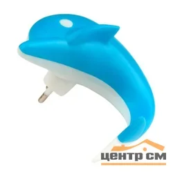 Светильник-ночник Uniel DTL-301 Дельфин/Blue/4LED/0,5W