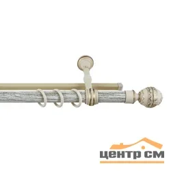 Карниз "Валанс" + У-шина 2,0 белое золото/патина