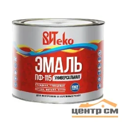 Эмаль ПФ-115 ярко-зеленая 1,8 кг ВИТЕКО