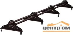 Снегозадержатель трубчатый Grand Line на 4-х опорах PE, L=3 м RAL 8017 (шоколад)