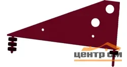 Кронштейн для снегозадержателя трубчатого Optima PE, RAL 8017 (шоколад)