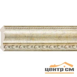Багет интерьерный COSCA, "Антик", Карниз 107, "Античная платина" 2500 мм/12 арт.154-553