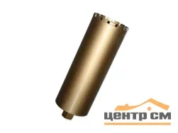 Коронка алмазная по бетону и кирпичу D=132мм, L=450мм, посадка 1 1/4", ПРАКТИКА "Профи"