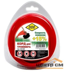 Леска в блистере 2,4мм 60м звезда, красный,"Speed line", DDE