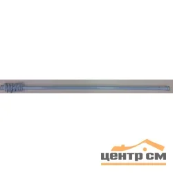 Карниз для ванной ZALEL без пружины с кольцами, голубой, 110-200