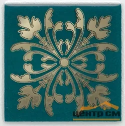 Плитка KERAMA MARAZZI Клемансо вставка зелёный темный 4,9x4,9x6,9 арт. HGD\F252\5246