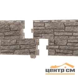 Сайдинг виниловый Стоун-Хаус L=2м, H=0.225м (пл=0.45м2) сланец бежевый (двойной замок)