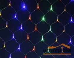 Гирлянда "Сетка" 864 лампы, белый провод, 3*3,4 м мультицвет
