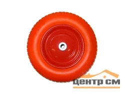 Колесо полиуретановое (литое) Variant 3.25/3.00-8, с подшипником 20 мм, для тачки 12410