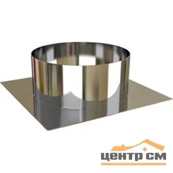Основание плоское для т/д D200 основание 295x295, оцинкованная сталь , ЭРА