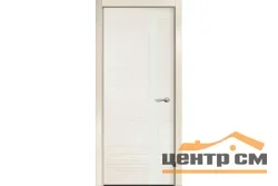 Дверь VERDA ВЕРТИКАЛЬ-4 стекло белое, бьянко 90, шпон
