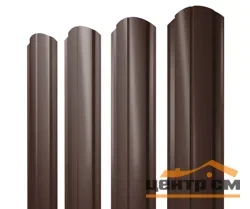 Штакетник металлический Grand Line Slim полукруглый фигурный 0.4 мм RAL **, длина *пог.м