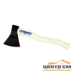 Топор столярный 1200г, КОБАЛЬТ МАСТЕР, кованый, деревянное топорище, полукруглое лезвие