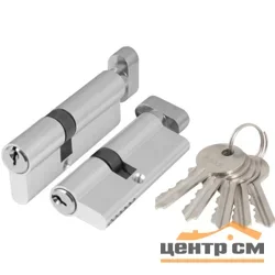 Цилиндр Ajax (Аякс) с вертушкой AX102/70 mm (30+10+30) CP хром 5 ключей