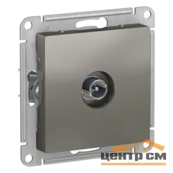 Механизм розетки TV проходной AtlasDesign 4DB сталь Systeme Electric ATN000992