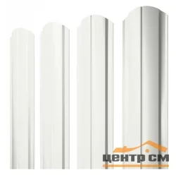 Штакетник металлический STYNERGY М-образный фигурный 0.4 мм, PE RAL 9003 (сигнально-белый), ширина 108мм, длина 1.6 м.п.