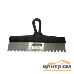 Шпатель зубчатый 350мм, зуб 10х10 мм, OPOKI PSZ1-350/10