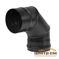 Колено BLACK (AISI 430/0,8мм) 90* 3-х секц. д.115