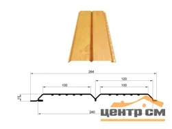 М/Сайдинг МП Ecosteel Matt **, L брус, толщина 0.45 мм, размер 0,264*м2