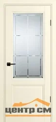 Дверь PROFILO PORTE ПСУ-37 стекло сатинат гравировка, магнолия 70