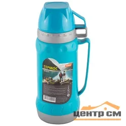 Термос в пластиковом корпусе со стеклянной колбой MALLONY ACQUA, 1,0 л (2 чашки)