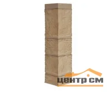 Наружный угол "Камень" 470*110*110мм толщина 31мм желтый (Цоколь Альтапрофиль)