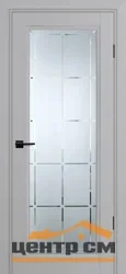 Дверь PROFILO PORTE ПСУ-35 стекло сатинат гравировка, агат 80