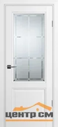 Дверь PROFILO PORTE ПСУ-37 стекло сатинат гравировка, белая 60