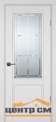 Дверь PROFILO PORTE ПСУ-37 стекло сатинат гравировка, зефир 60