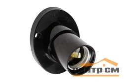 Электропатрон Е27 настенный угловой карболитовый 4А 220В TOKOV ELECTRIC TKE-C05-PKB/U-27 черный