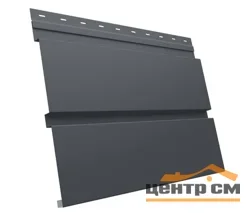 М/сайдинг Квадро брус (GL) Драп RAL7024 (мокрый асфальт) толщина 0,45мм, размер 0,34*0.5 м.п. (в пленке)