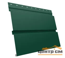 М/сайдинг Квадро брус (GL) Полиэстер RAL6005 (зелёный мох) толщина 0,45мм, размер 0,34*0.9 м.п. (в пленке)