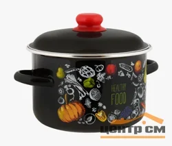 Кастрюля Appetite Healthy food 3.0л цилиндр. 1RD181M эмаль