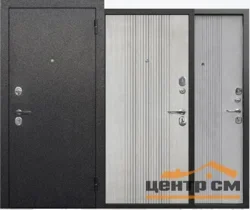 Дверь мет. FERRONI Supernova 860х2050 "Л" Серебро/БЕТОН СНЕЖНЫЙ
