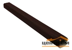 Труба прямоугольная 3м Vortex Matt RAL 8017