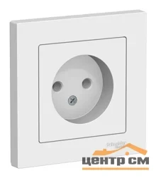 Розетка 1-местная СП AtlasDesign 16А IP20 без заземления в сборе бел Systeme Electric ATN000140
