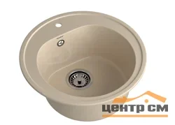 Мойка композитная GRANFEST Rondo d510 кашемир круглая