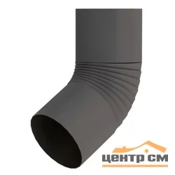 Отмет ф100мм гнутый ПЭ (RAL 7024 (RR23) (темно-серый))