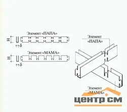 Грильято Албес 50х50 GL15 (высота 47/ширина 15) "папа" белый матовый А903 Rus