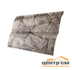 М/сайдинг Блок-Хаус новый (GL) Принт Элит Королевский камень TwinColor толщина 0,45мм, размер 0,361*1.76 м.п.