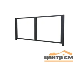 Ворота жалюзи Полиэстер RAL 7024 (мокрый асфальт), 2,0х3,6м (без заполнения)